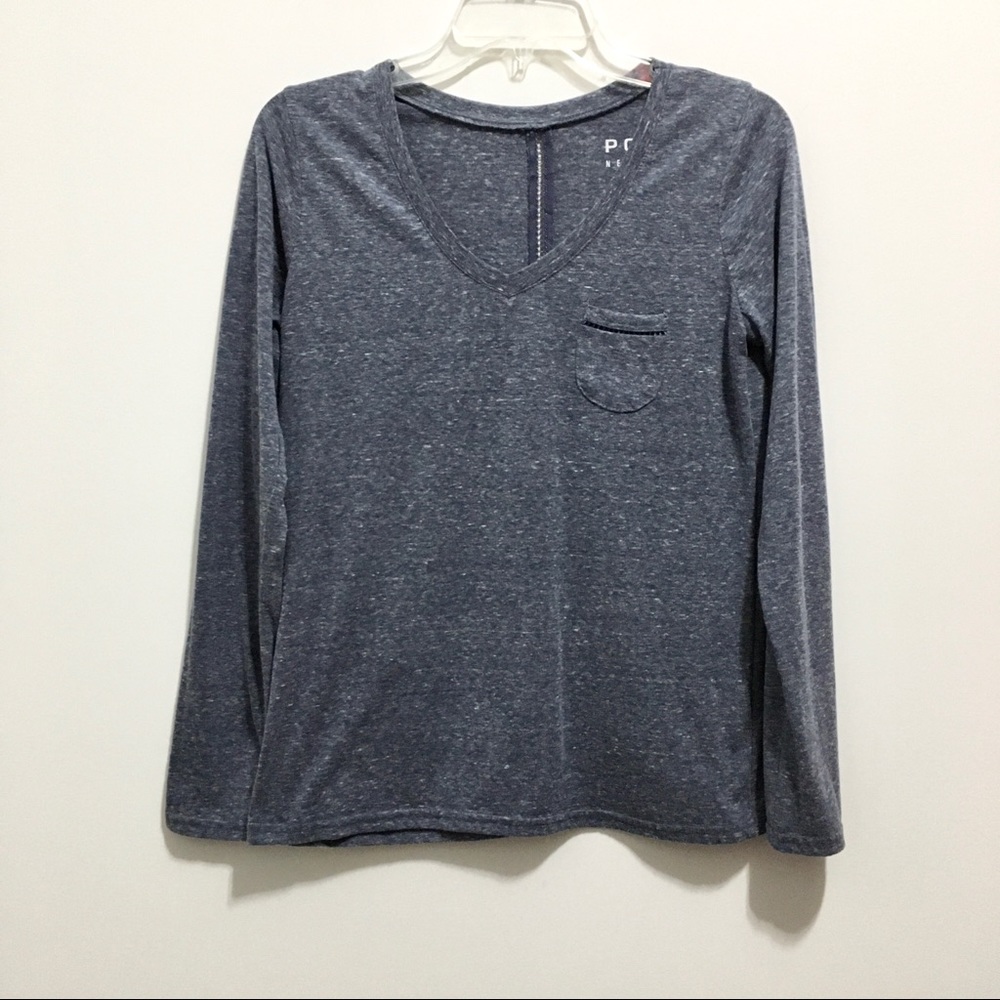 POOF Women’s New York Long Sleeves V-Neck Tee